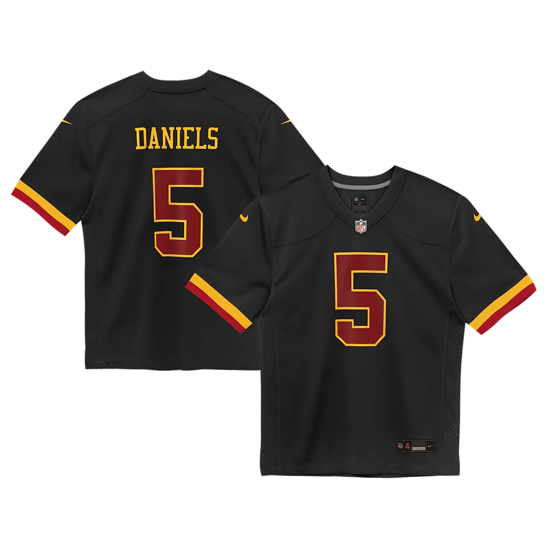 Zennovawear Jayden Daniels Washington Commanders Toddler Alternate Game Jersey - Black