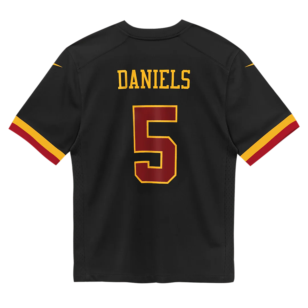 Zennovawear Jayden Daniels Washington Commanders Toddler Alternate Game Jersey - Black
