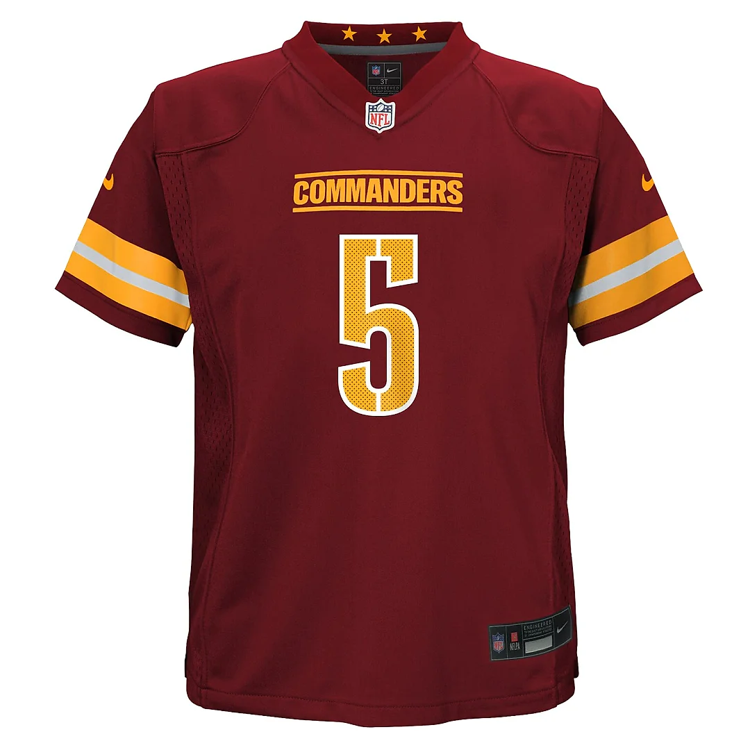 Zennovawear Jayden Daniels Washington Commanders Toddler Game Jersey - Burgundy