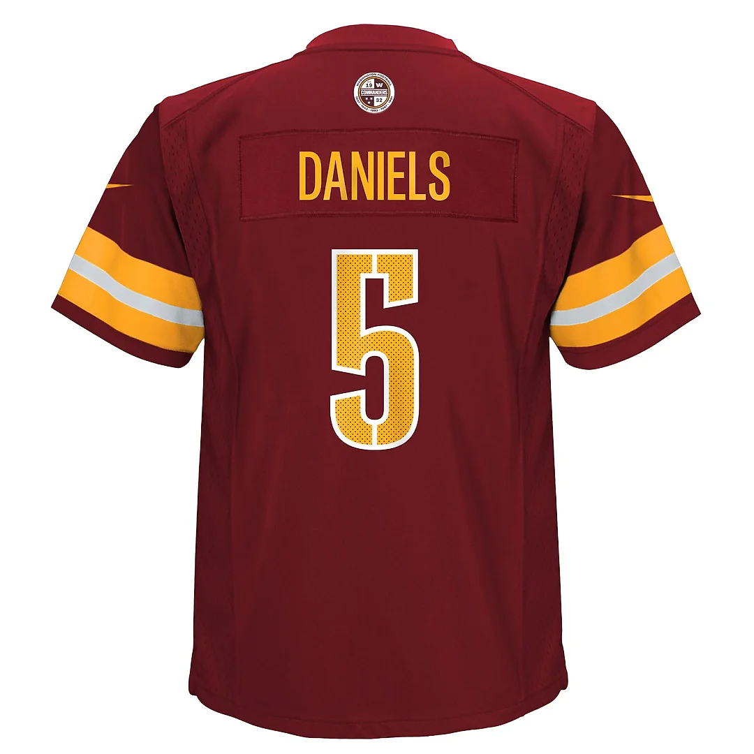 Zennovawear Jayden Daniels Washington Commanders Toddler Game Jersey - Burgundy