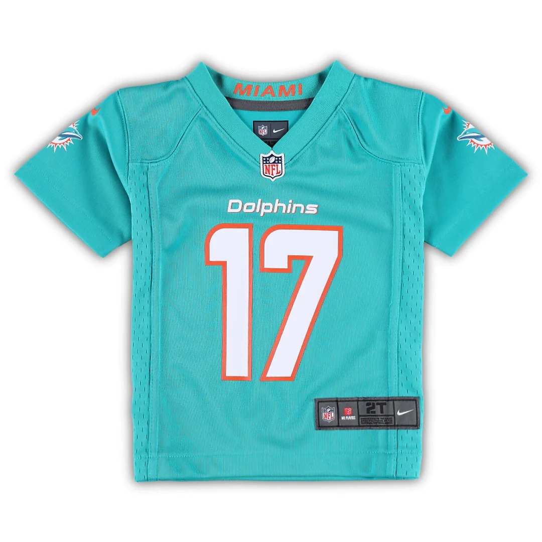 Zennovawear Jaylen Waddle Miami Dolphins Toddler Game Jersey - Aqua