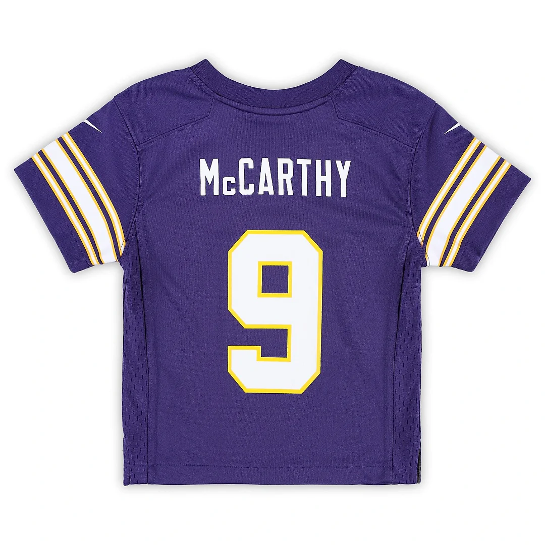 Zennovawear J.J. McCarthy Minnesota Vikings Toddler Classic Player Game Jersey - Purple