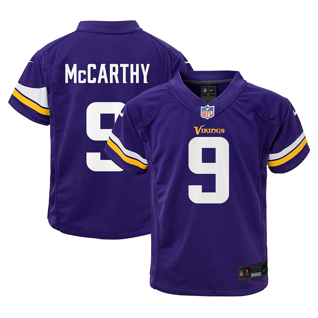 Zennovawear J.J. McCarthy Minnesota Vikings Toddler Game Jersey - Purple