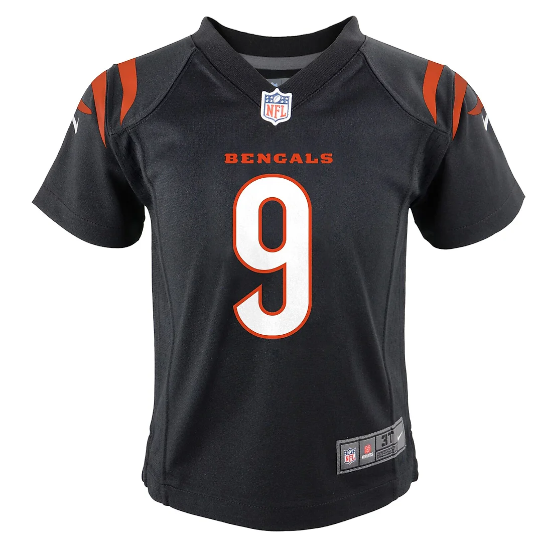 Zennovawear Joe Burrow Cincinnati Bengals Toddler Game Jersey - Black