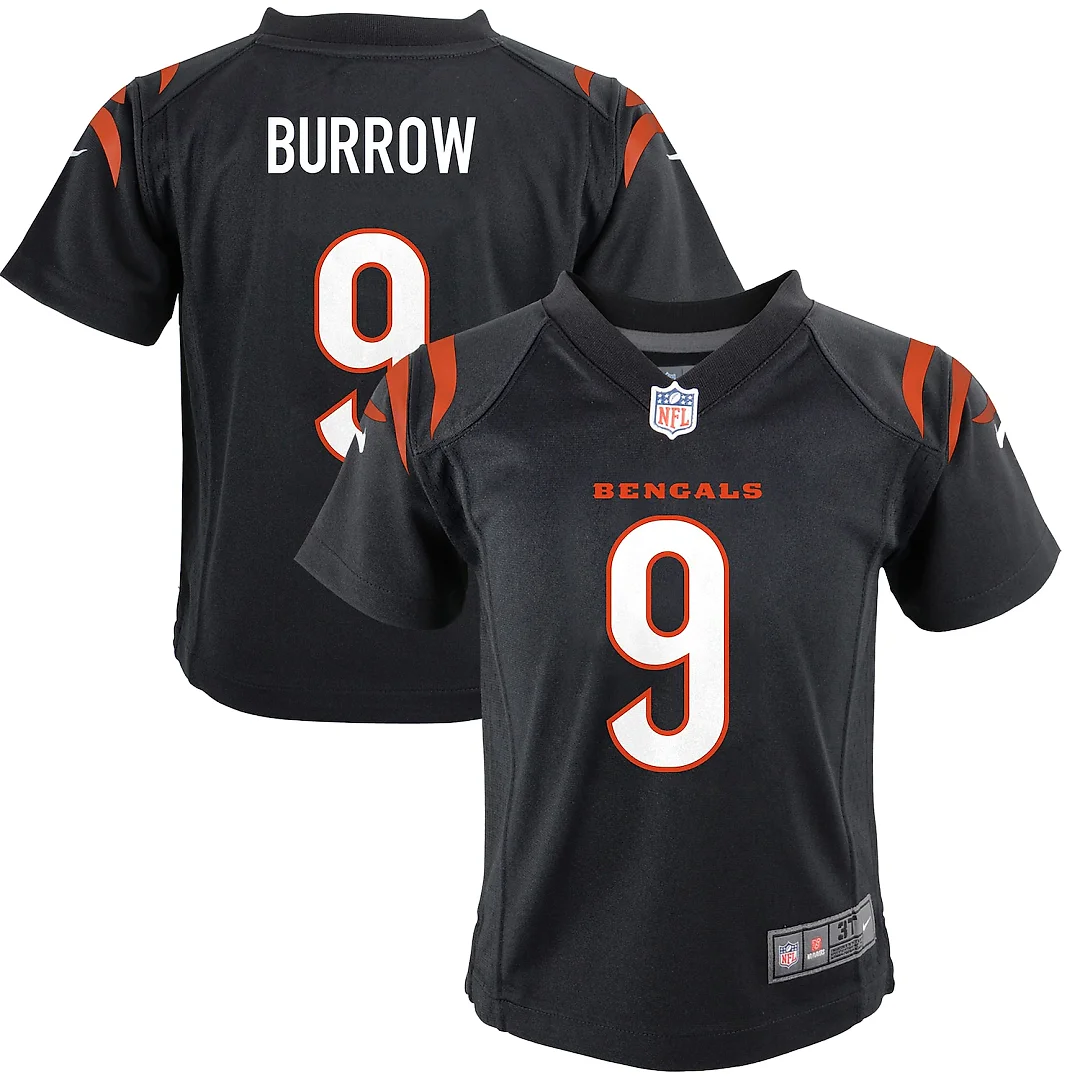 Zennovawear Joe Burrow Cincinnati Bengals Toddler Game Jersey - Black
