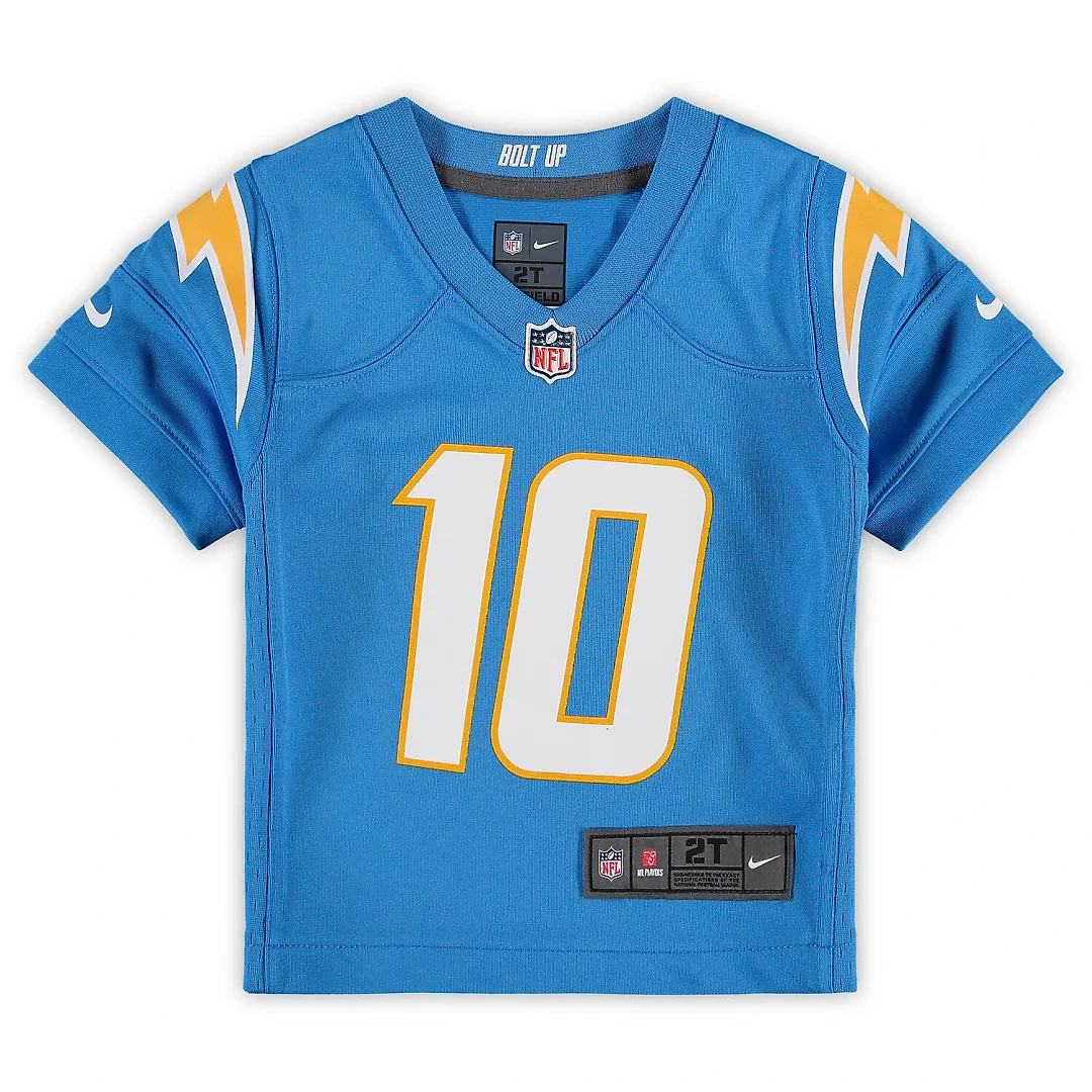 Zennovawear Justin Herbert Los Angeles Chargers Toddler Game Jersey - Powder Blue