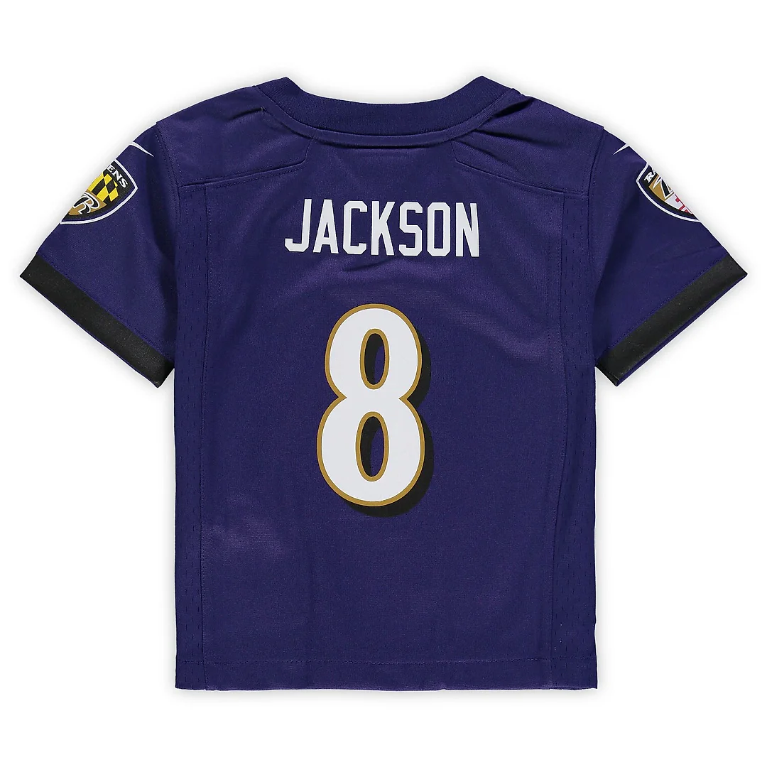 Zennovawear Lamar Jackson Baltimore Ravens Toddler Game Jersey - Purple
