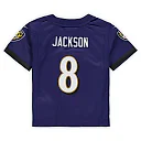Zennovawear Lamar Jackson Baltimore Ravens Toddler Game Jersey - Purple