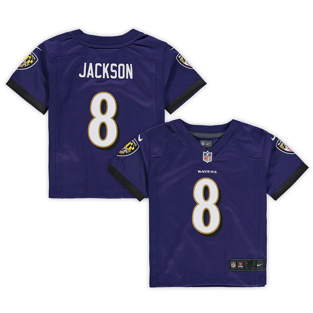 Zennovawear Lamar Jackson Baltimore Ravens Toddler Game Jersey - Purple