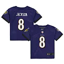 Zennovawear Lamar Jackson Baltimore Ravens Toddler Game Jersey - Purple