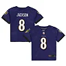 Zennovawear Lamar Jackson Baltimore Ravens Toddler Game Jersey - Purple