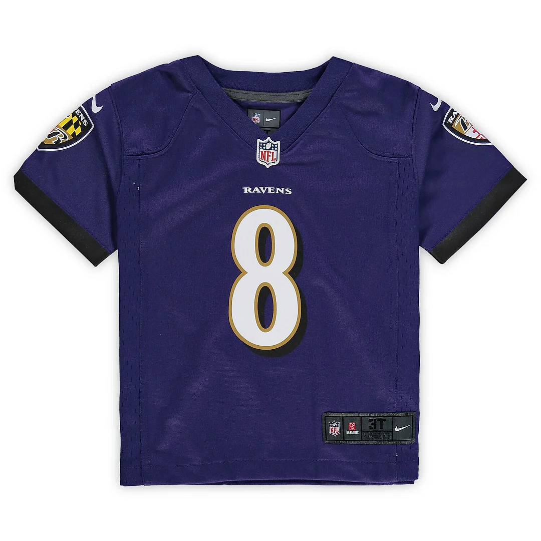 Zennovawear Lamar Jackson Baltimore Ravens Toddler Game Jersey - Purple