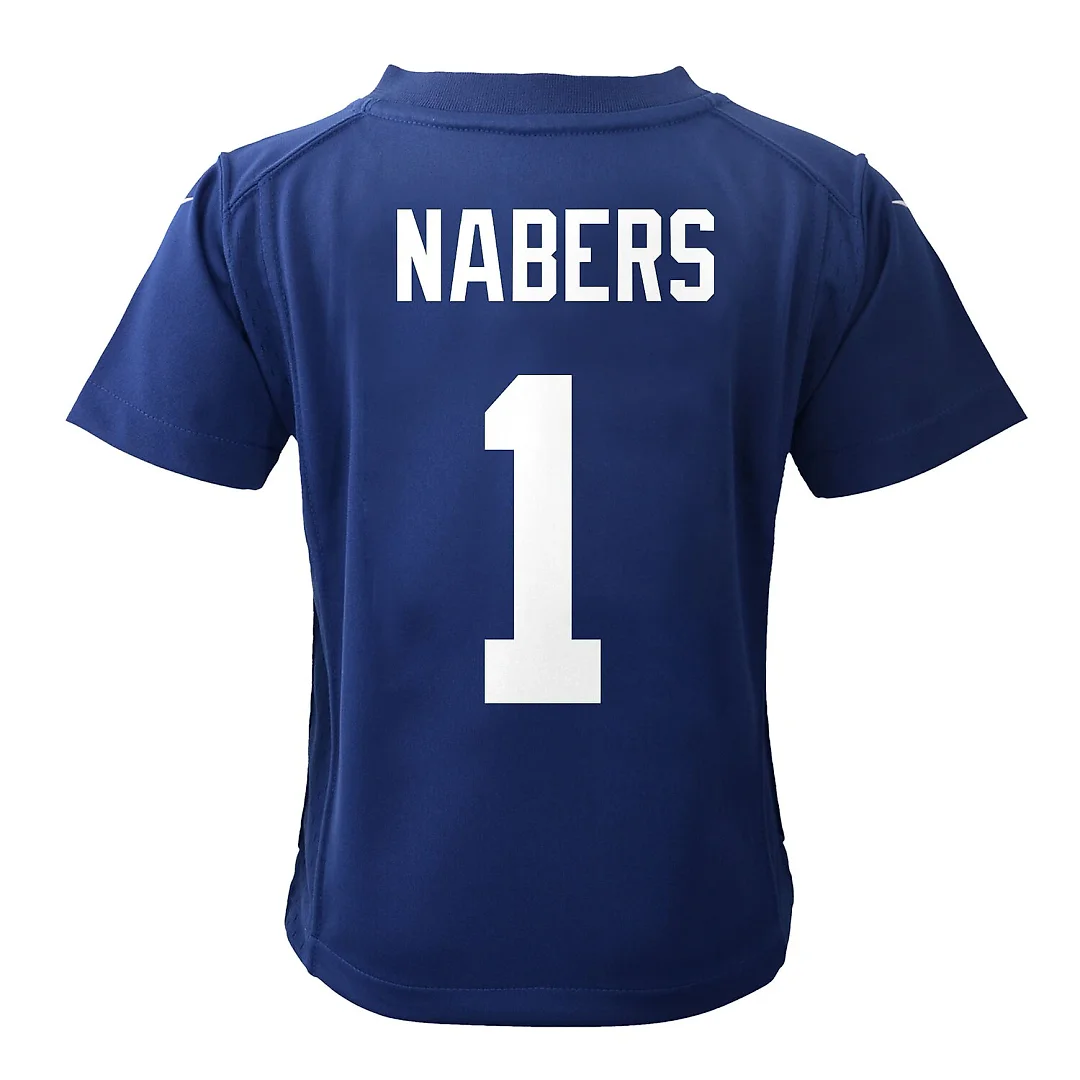 Zennovawear Malik Nabers New York Giants Toddler Game Jersey - Royal