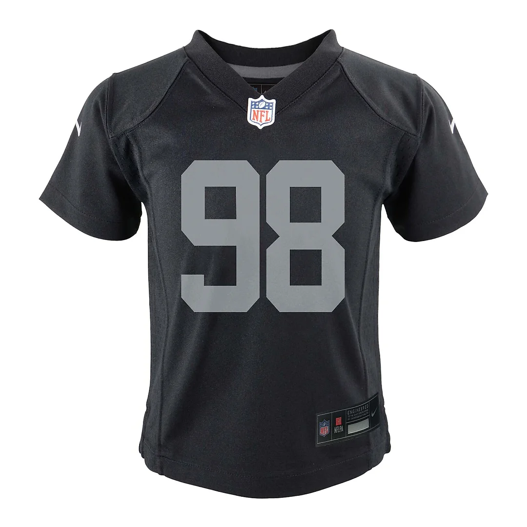 Zennovawear Maxx Crosby Las Vegas Raiders Toddler Game Jersey - Black