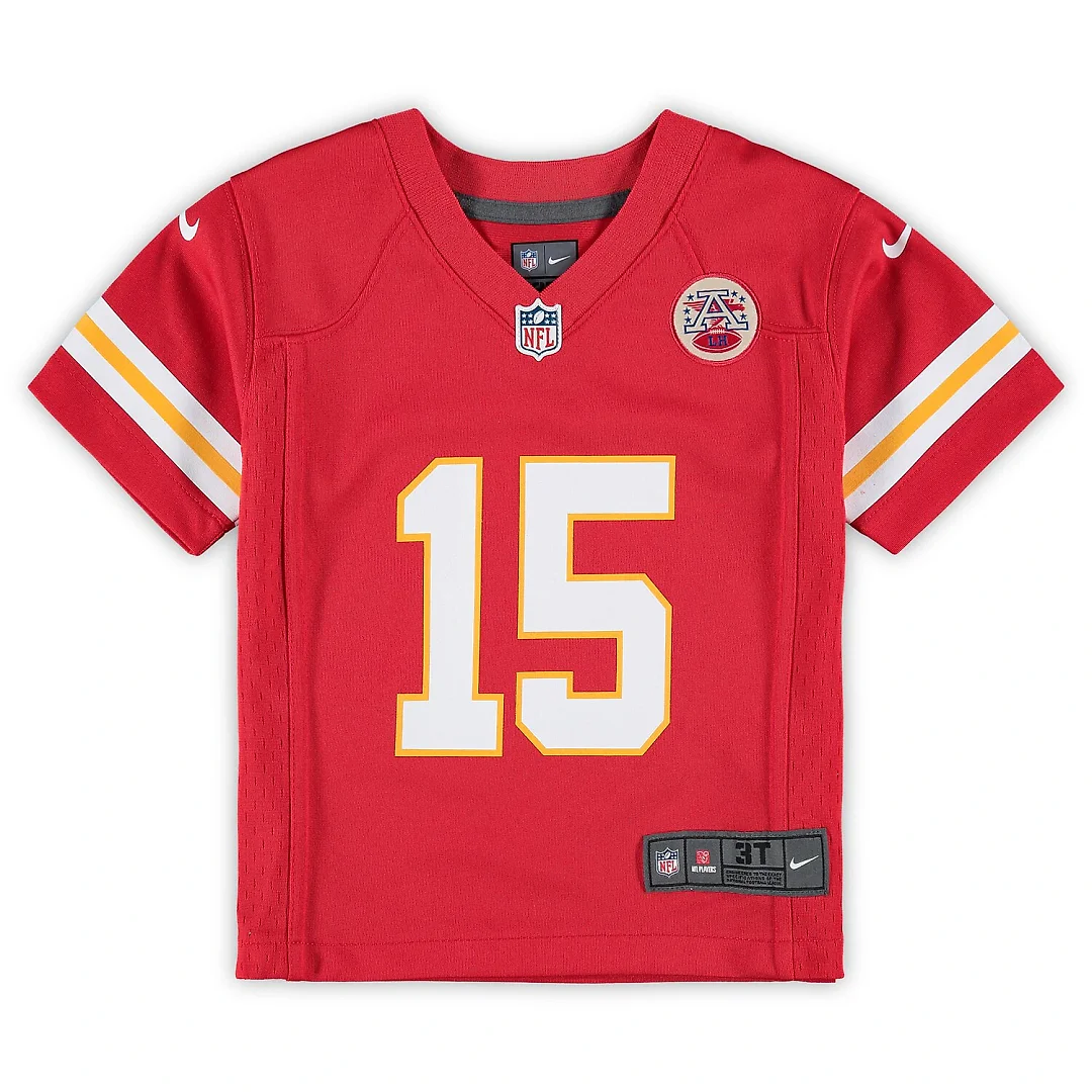 Zennovawear Patrick Mahomes Kansas City Chiefs Toddler Game Jersey - Red