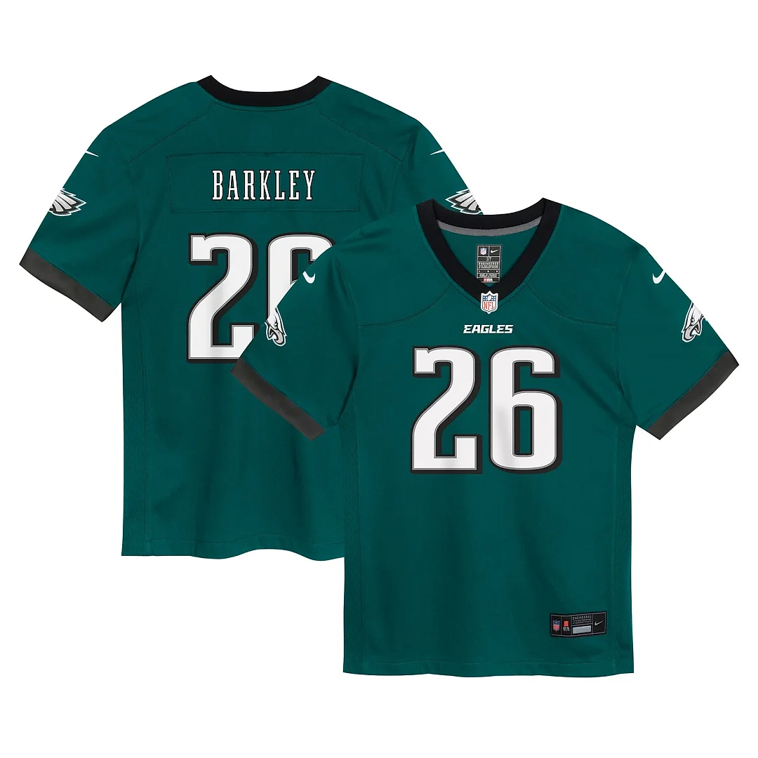 Zennovawear Saquon Barkley Philadelphia Eagles Toddler Game Jersey - Midnight Green
