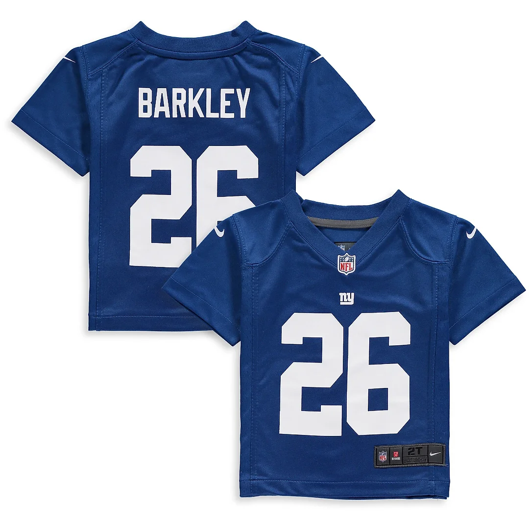 Zennovawear Saquon Barkley New York Giants Toddler Game Jersey - Royal