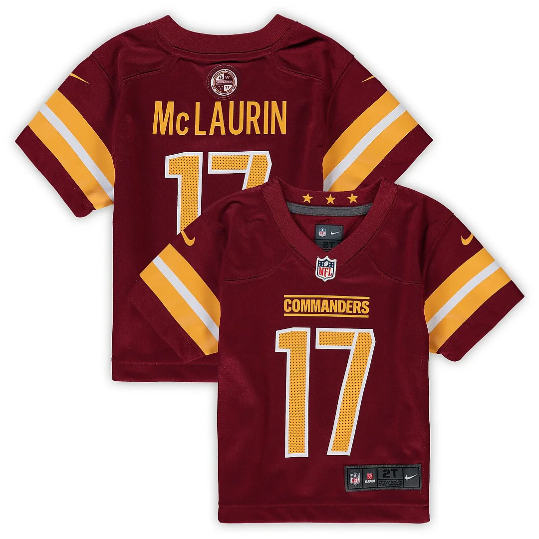 Zennovawear Terry McLaurin Washington Commanders Toddler Game Jersey - Burgundy