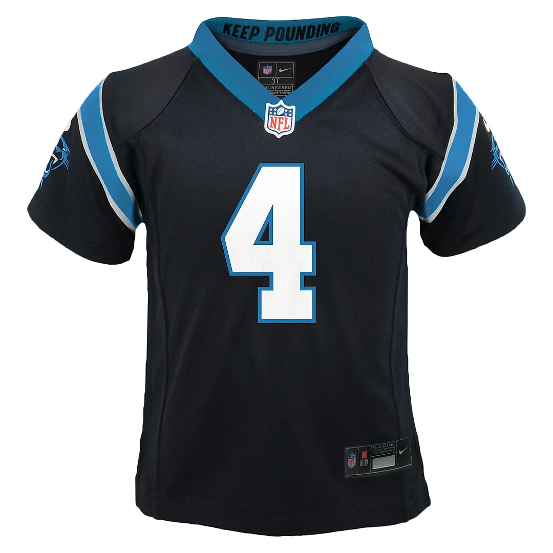 Zennovawear Tetairoa McMillan Carolina Panthers Toddler Game Jersey - Black