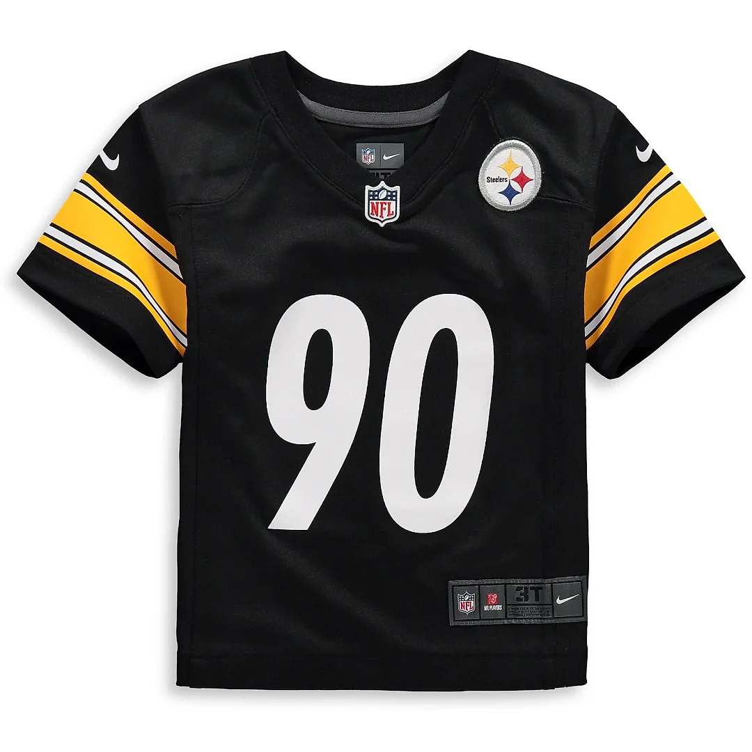 Zennovawear T.J. Watt Pittsburgh Steelers Toddler Game Jersey - Black