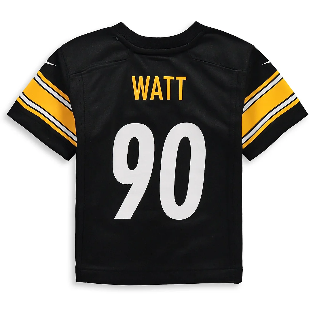 Zennovawear T.J. Watt Pittsburgh Steelers Toddler Game Jersey - Black