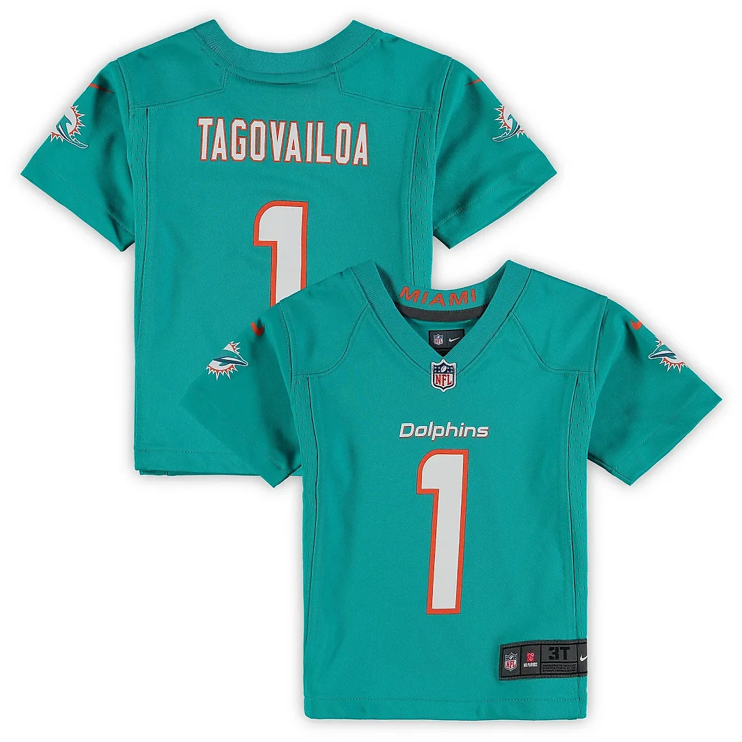 Zennovawear Tua Tagovailoa Miami Dolphins Toddler Game Jersey - Aqua