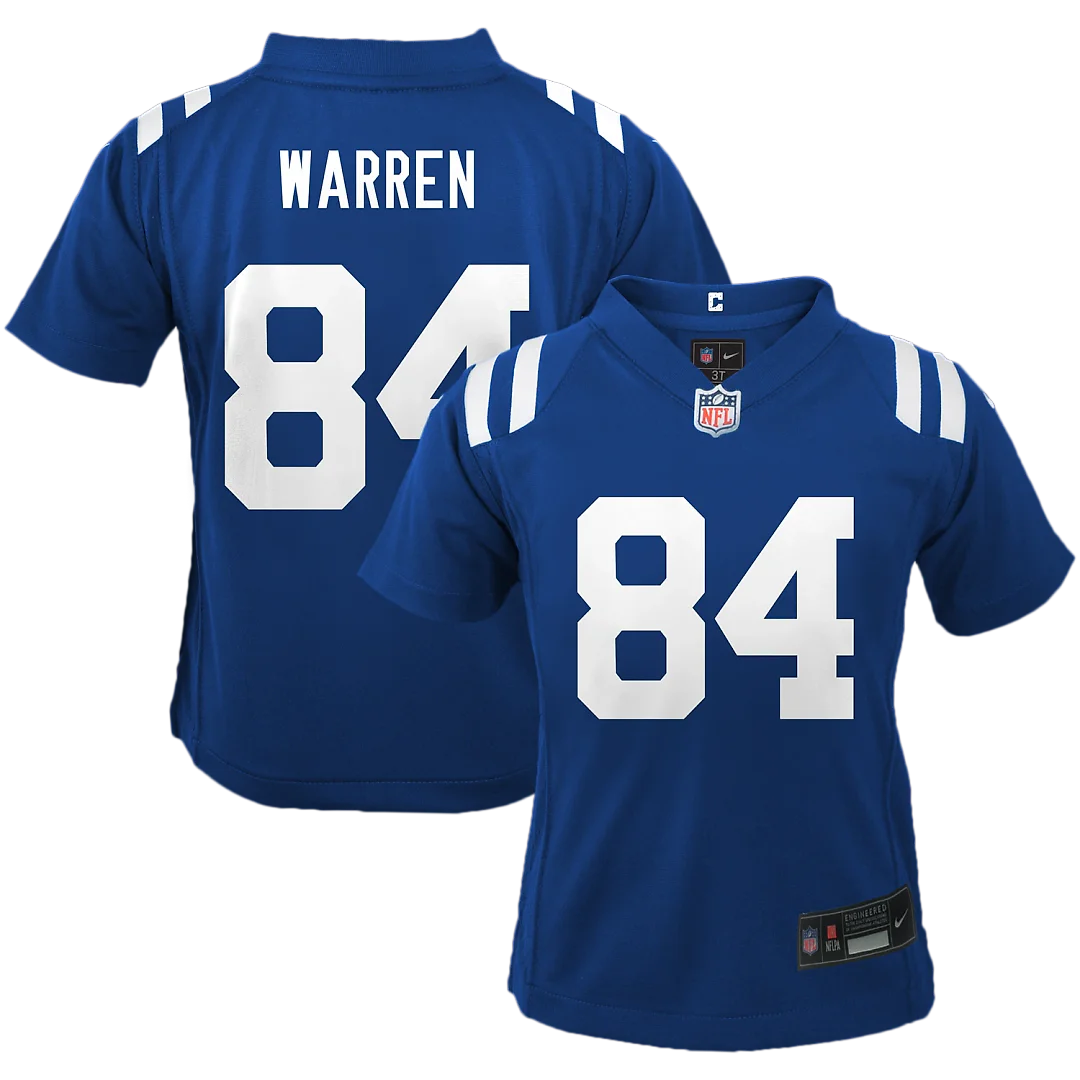 Zennovawear Tyler Warren Indianapolis Colts Toddler Team Game Jersey - Royal