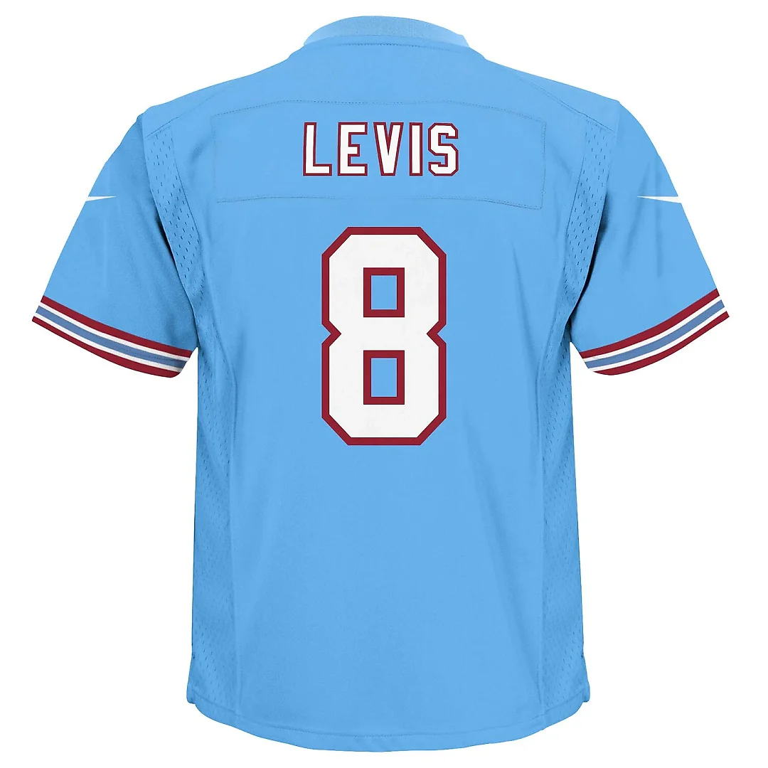 Zennovawear Will Levis Tennessee Titans Toddler Alternate Oilers Throwback Game Jersey - Light Blue