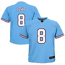 Zennovawear Will Levis Tennessee Titans Toddler Alternate Oilers Throwback Game Jersey - Light Blue