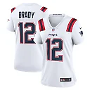 Zennovawear Tom Brady 12 New England Patriots Women Retired Game Jersey - White