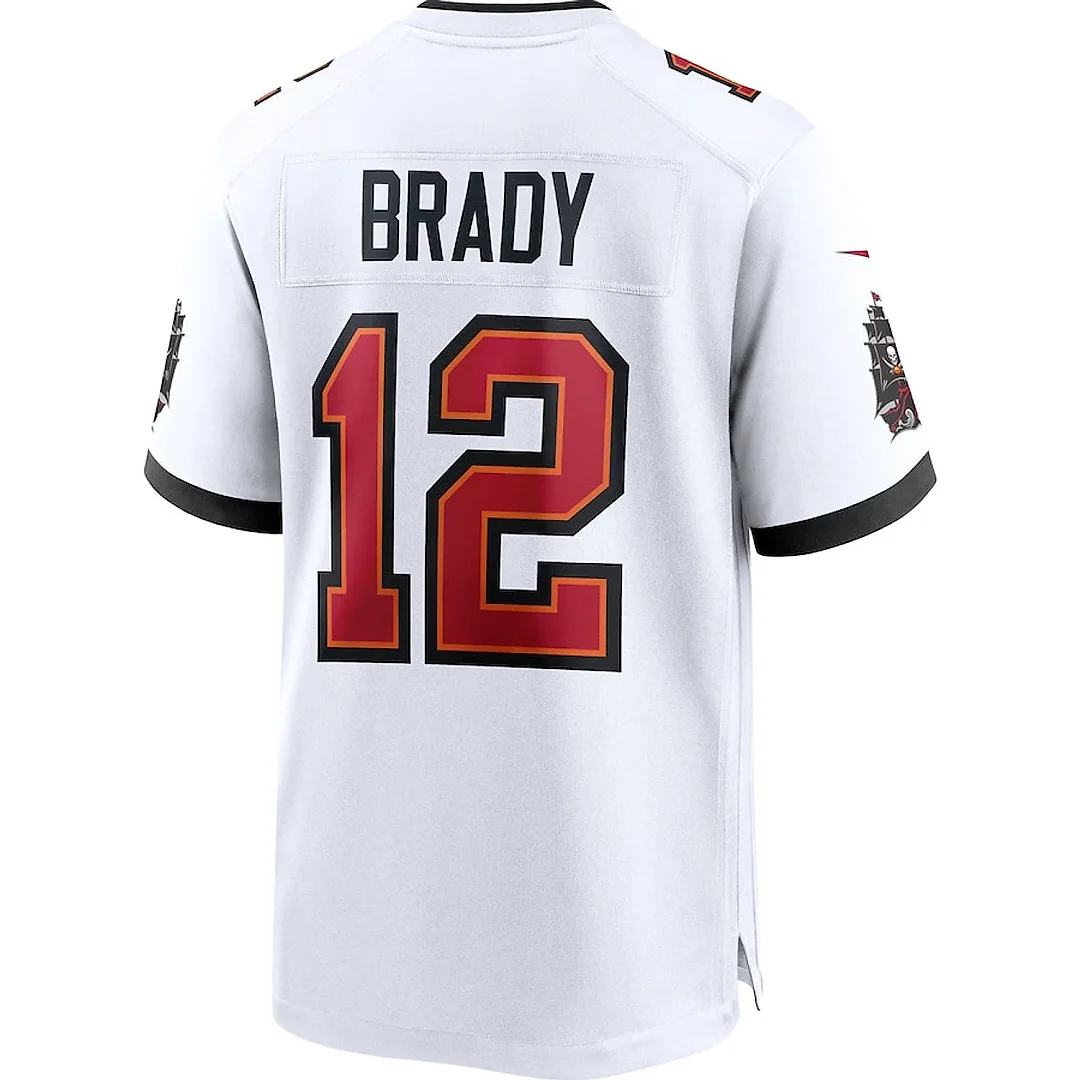 Zennovawear Tom Brady 12 Tampa Bay Buccaneers Men Game Jersey - White