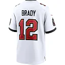 Zennovawear Tom Brady 12 Tampa Bay Buccaneers Men Game Jersey - White