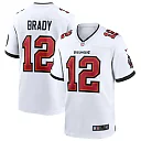 Zennovawear Tom Brady 12 Tampa Bay Buccaneers Men Game Jersey - White