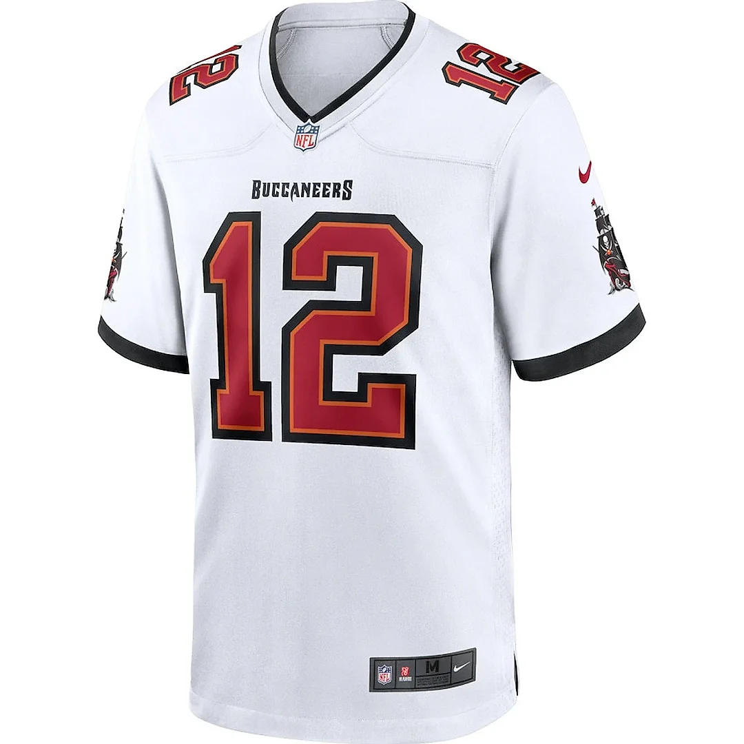 Zennovawear Tom Brady 12 Tampa Bay Buccaneers Men Game Jersey - White