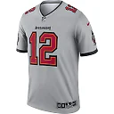 Zennovawear Tom Brady 12 Tampa Bay Buccaneers Men Inverted Legend Jersey - Gray