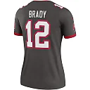 Zennovawear Tom Brady 12 Tampa Bay Buccaneers Women Alternate Legend Jersey - Pewter