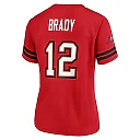 Zennovawear Tom Brady 12 Tampa Bay Buccaneers Women Game Jersey - Red