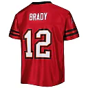 Zennovawear Tom Brady 12 Tampa Bay Buccaneers YOUTH Game Jersey - Red
