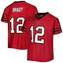 Zennovawear Tom Brady 12 Tampa Bay Buccaneers YOUTH Game Jersey - Red