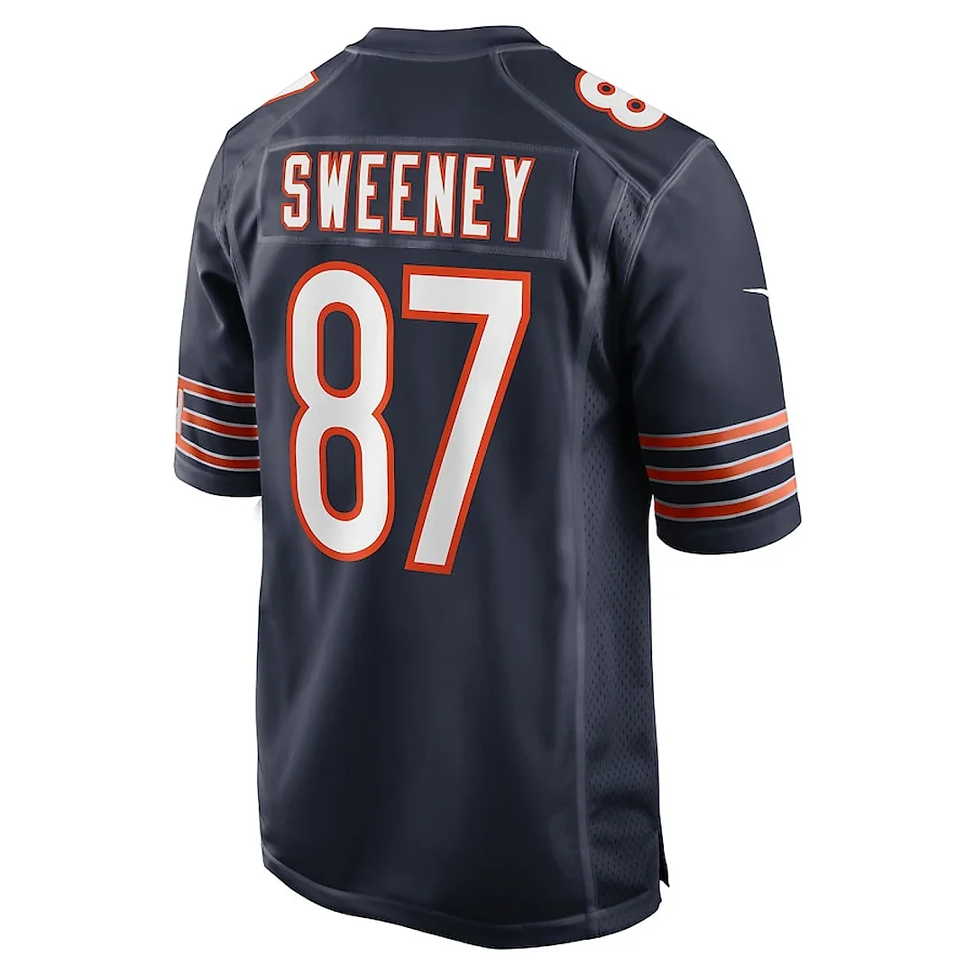 Zennovawear Tommy Sweeney 87 Chicago Bears Game Men Jersey - Navy