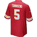 Zennovawear Tommy Townsend 5 Kansas City Chiefs AFC Champions Patch Game Men Jersey - Red
