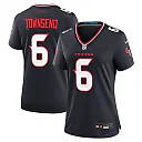 Zennovawear Tommy Townsend 6 Houston Texans Women's Team Game Jersey - Navy