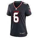 Zennovawear Tommy Townsend 6 Houston Texans Women's Team Game Jersey - Navy