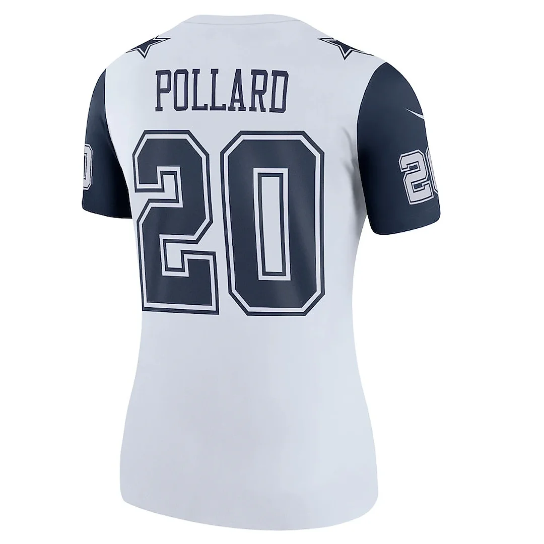 Zennovawear Tony Pollard 20 Dallas Cowboys Women Alternate Legend Jersey - White