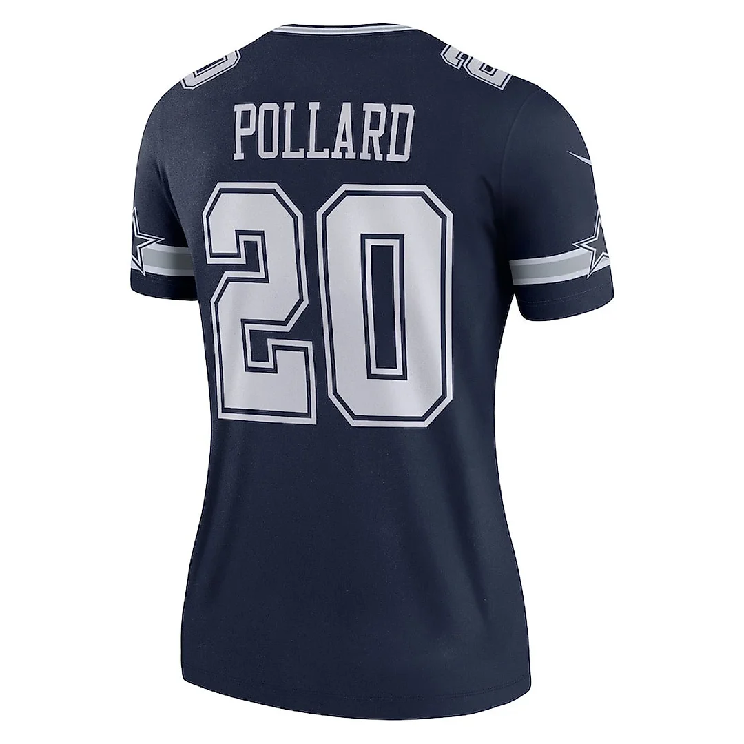 Zennovawear Tony Pollard 20 Dallas Cowboys Women Legend Jersey - Navy