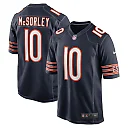 Zennovawear Trace McSorley 10 Chicago Bears Team Game Men Jersey - Navy
