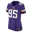 Zennovawear Travis Bell 95 Minnesota Vikings Women's Game Jersey - Purple