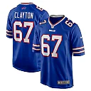 Zennovawear Travis Clayton 67 Buffalo Bills Game Men Jersey - Royal