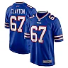 Zennovawear Travis Clayton 67 Buffalo Bills Game Men Jersey - Royal