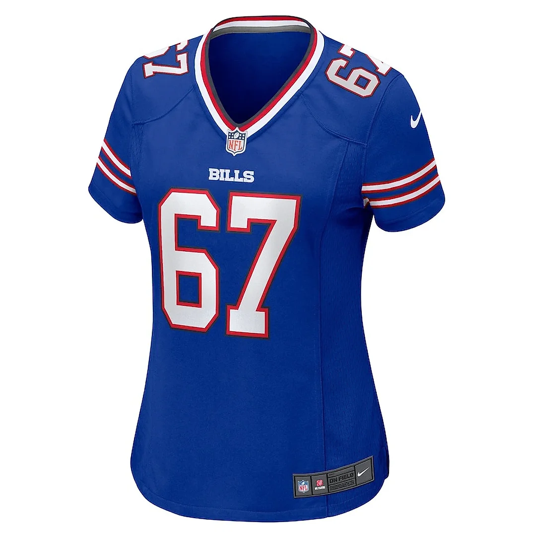 Zennovawear Travis Clayton 67 Buffalo Bills Women's Game Jersey - Royal
